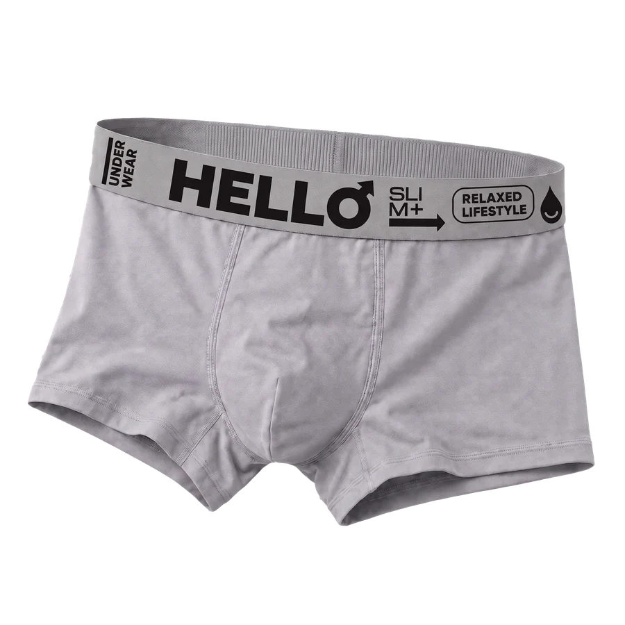 Hello Slim Sis Grisi pamuklu erkek boxer